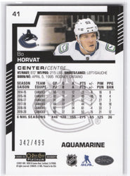 2020-21 Upper Deck O-Pee-Chee Platinum Aquamarine #41 Bo Horvat /499
