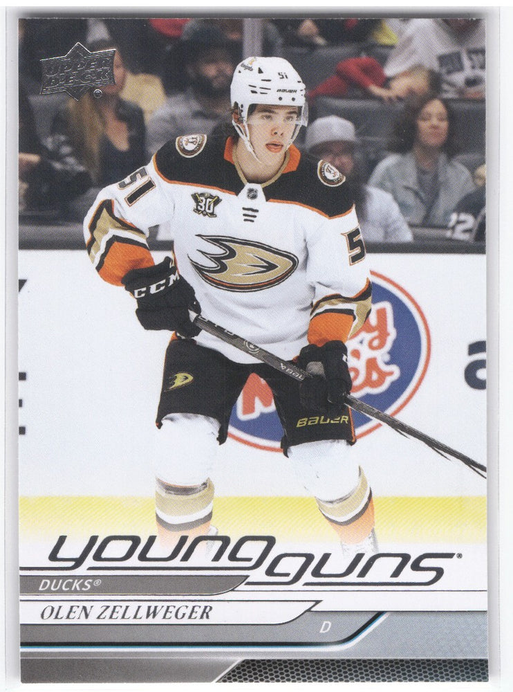 2024-25 Upper Deck Series 1 Young Guns #236 Rookie Rc Olen Zellweger