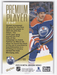 2023-24 Skybox Metal Universe Hockey Premium Player 31Of40Pp Zach Hyman /99