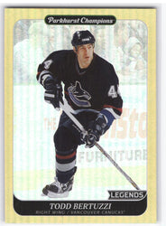 2023-24 Upper Deck Parkhurst Champions Legends Gold Rainbow #256 Todd Bertuzzi