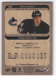 2023-24 Upper Deck Parkhurst Champions Legends Gold Rainbow #256 Todd Bertuzzi