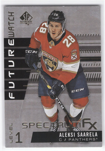 2019-20 Upper Deck Sp Authentic Future Watch Spectrum Fx Level 1 S-49 Rookie Rc Aleksi Saarela