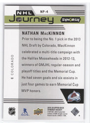 2019-20 Upper Deck Synergy Hockey Nhl Journey Np-4 Nathan Mackinnon /999