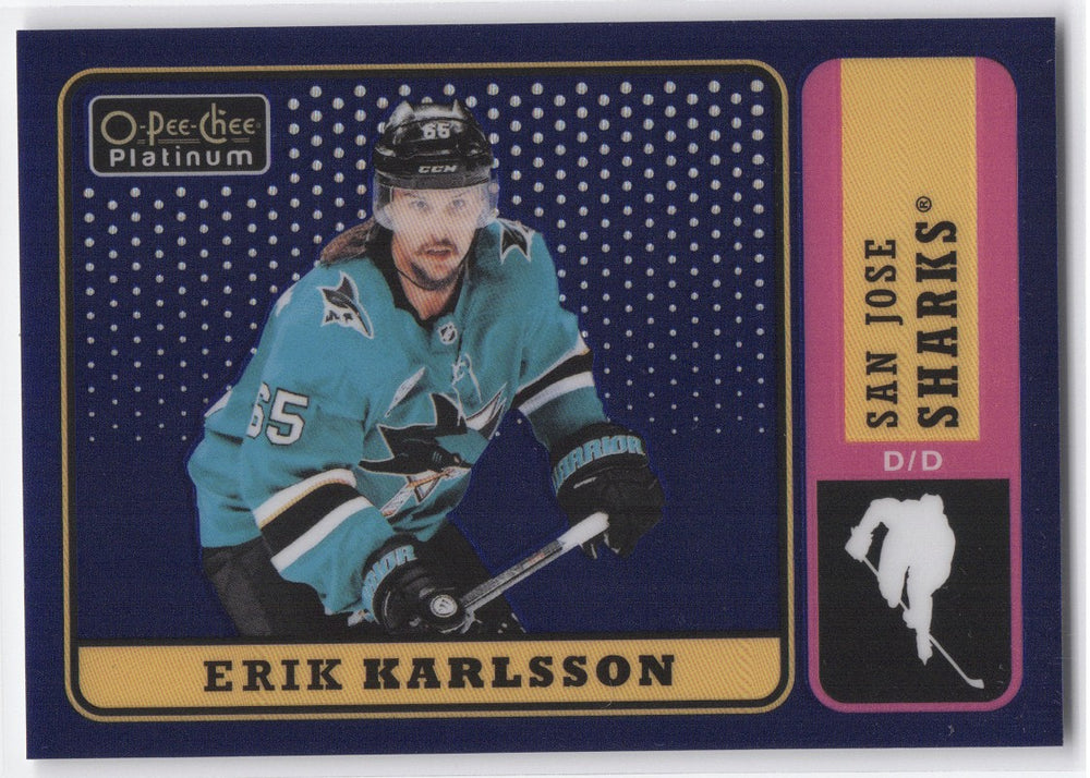 2018-19 Upper Deck O-Pee-Chee Platinum Blue Rainbow R-20 Erik Karlsson /149
