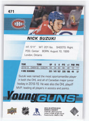 2019-20 Upper Deck Series 2 Young Guns #471 Rookie Rc Nick Suzuki