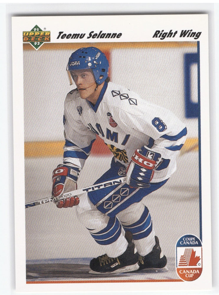 1991 Upper Deck Canada Cup #21 Rookie Rc Teemu Selanne