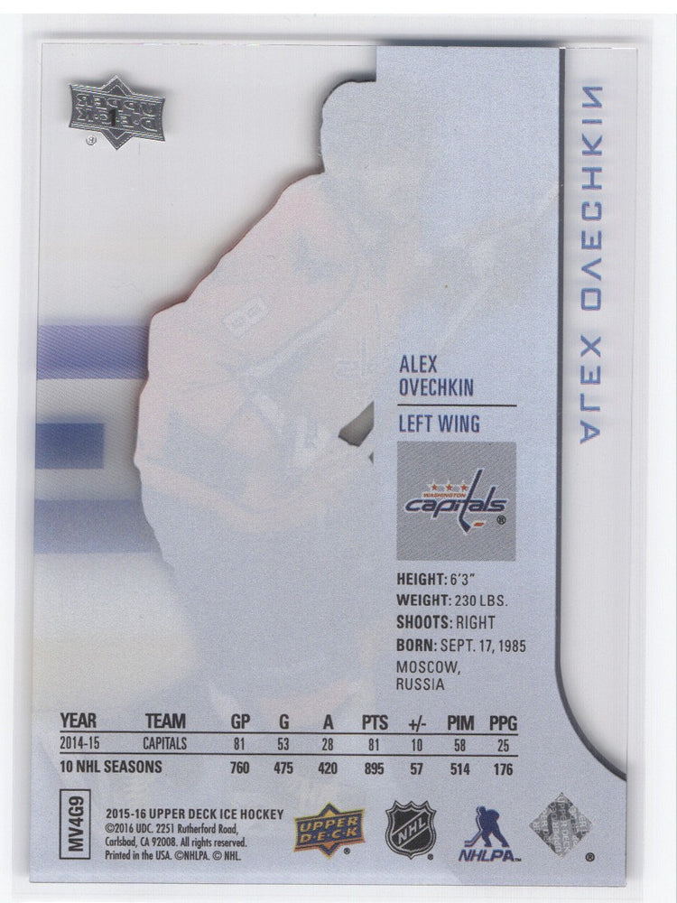 2015-16 Upper Deck Ice Hockey Clear #1 Alex Ovechkin
