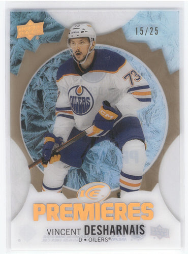2023-24 Upper Deck Ud Ice Hockey Premieres #202 Rookie Rc Vincent Desharnais /25