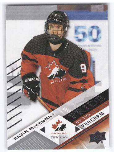 2024 Upper Deck Team Canada Juniors Pride Of The Program #87 Gavin Mckenna