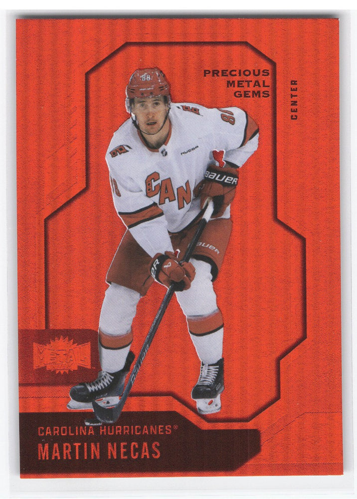 2024-25 Skybox Metal Universe Precious Metal Gems #24 Martin Necas /100