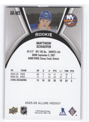 2025-26 Upper Deck Allure Rookie Ar-Ms Rookie Rc Matthew Schaefer