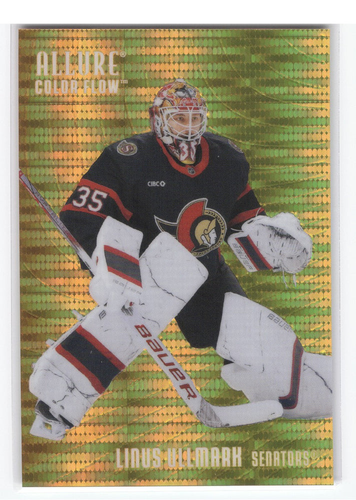 2025-26 Upper Deck Allure Orange-Yellow Spectrum Cf-5 Linus Ullmark /299