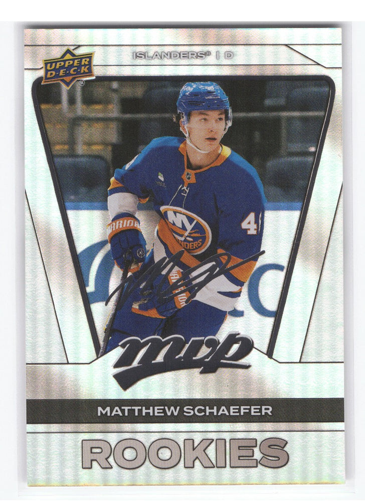 2025-26 Upper Deck Mvp Silver Edition Rookies Silver Script #275 Rookie Rc Matthew Schaefer
