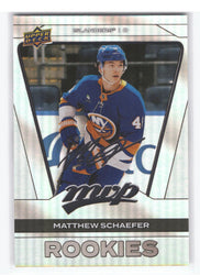 2025-26 Upper Deck Mvp Silver Edition Rookies Silver Script #275 Rookie Rc Matthew Schaefer