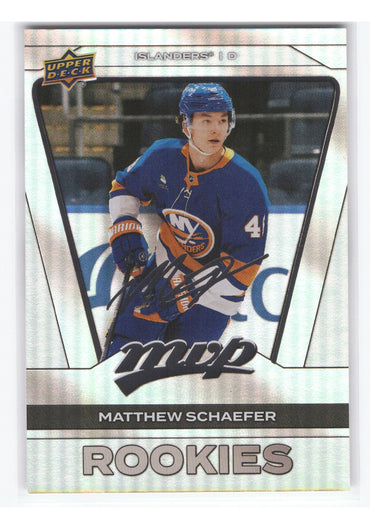 2025-26 Upper Deck Mvp Silver Edition Rookies Silver Script #275 Rookie Rc Matthew Schaefer