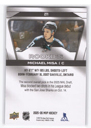 2025-26 Upper Deck Mvp Silver Edition Rookies #271 Rookie Rc Michael Misa