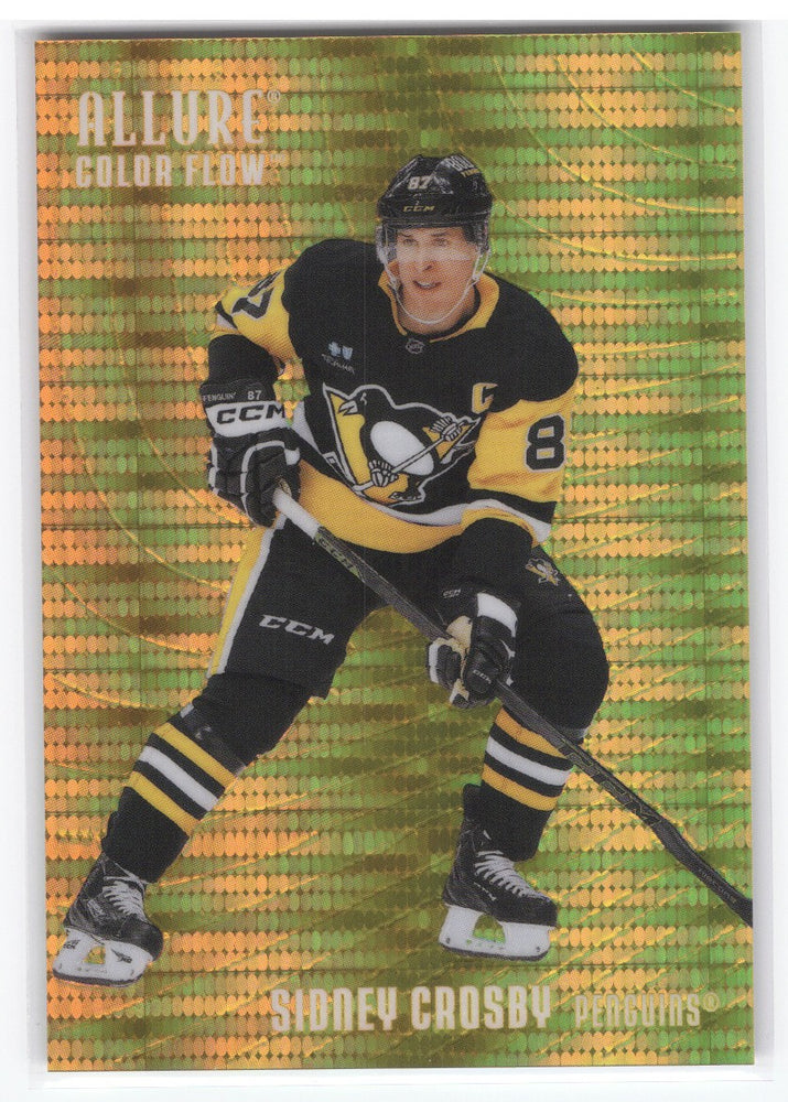 2025-26 Upper Deck Allure Orange Yellow Spectrum Cf-24 Sidney Crosby /299