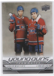 2024-25 Upper Deck Series 2 Young Guns Teammates Clear #497 Rookie Rc Lane Hutson Logan Mailloux