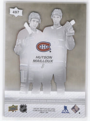 2024-25 Upper Deck Series 2 Young Guns Teammates Clear #497 Rookie Rc Lane Hutson Logan Mailloux