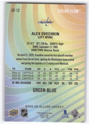 2025-26 Upper Deck Allure Green Blue Cf-12 Alex Ovechkin