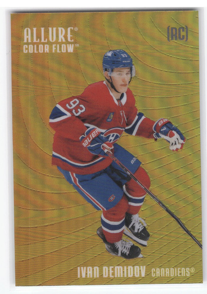 2025-26 Upper Deck Allure Orange Yellow Cf-22 Rookie Rc Ivan Demidov