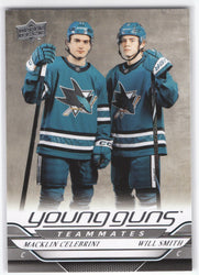 2024-25 Upper Deck Series 2 Young Guns Teammates #499 Rookie Rc Macklin Celebrini Will Smith