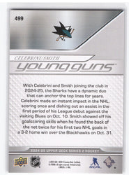 2024-25 Upper Deck Series 2 Young Guns Teammates #499 Rookie Rc Macklin Celebrini Will Smith