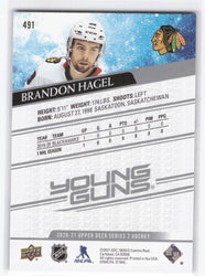 2020-21 Upper Deck Series 2 Young Guns #491 Rookie Rc Brandon Hagel