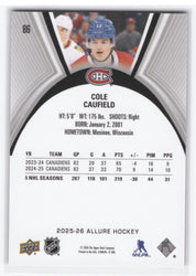 2025-26 Upper Deck Allure Tile Variation #86 Cole Caufield