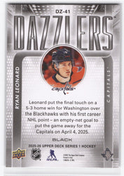 2025-26 Upper Deck Series 1 Black Dazzlers Dz-41 Rookie Rc Ryan Leonard