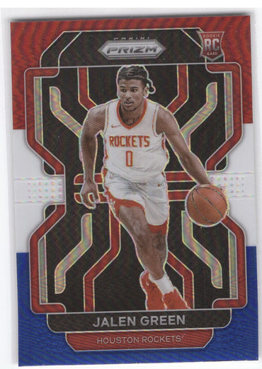 2021-22 Panini Prizm Red White Blue #306 Rookie Rc Jalen Green