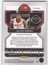 2021-22 Panini Prizm Red White Blue #306 Rookie Rc Jalen Green
