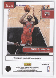 2022-23 Panini Donruss Optic Signature Series Black Ss-Adr Auto Andre Drummond /1
