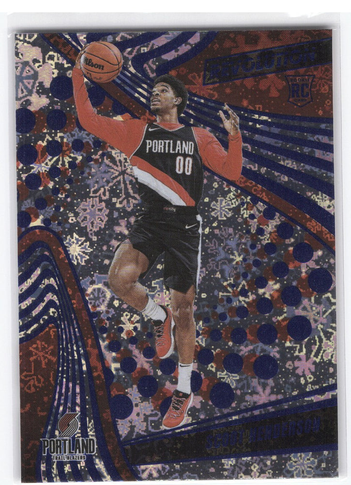 2023-24 Panini Revolution Snowflake Holo/Winter #109 Rookie Rc Scoot Henderson
