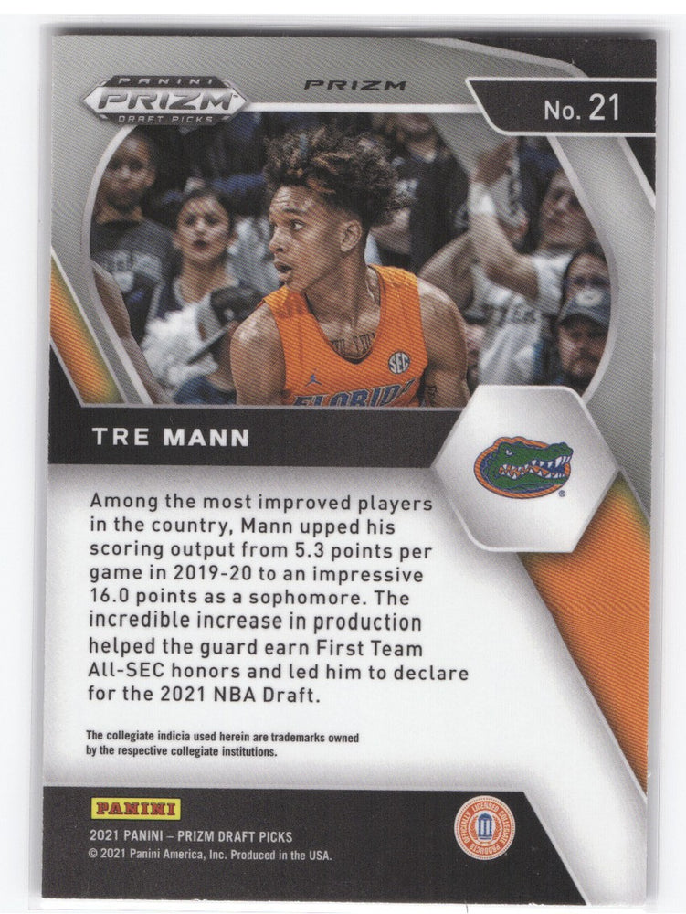 2021 Panini Prizm Draft Picks Orange Ice #21 Rookie Rc Tre Mann