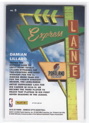 2019-20 Panini Donruss Optic Express Lane #3 Damian Lillard