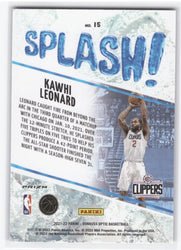 2021-22 Panini Donruss Optic Splash! #15 Kawhi Leonard