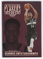 2021-22 Panini Illusions Intriguing Players #8 Giannis Anteokounmpo