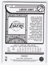 2022-23 Panini Hoops Basketball Nba Hoops #170 Lebron James