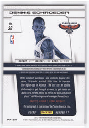 2013-14 Panini Prizm Red Prizm Auto #36 Rookie Rc Auto Dennis Schroeder /99