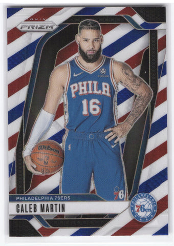 2024-25 Panini Prizm Red White Blue #87 Caleb Martin
