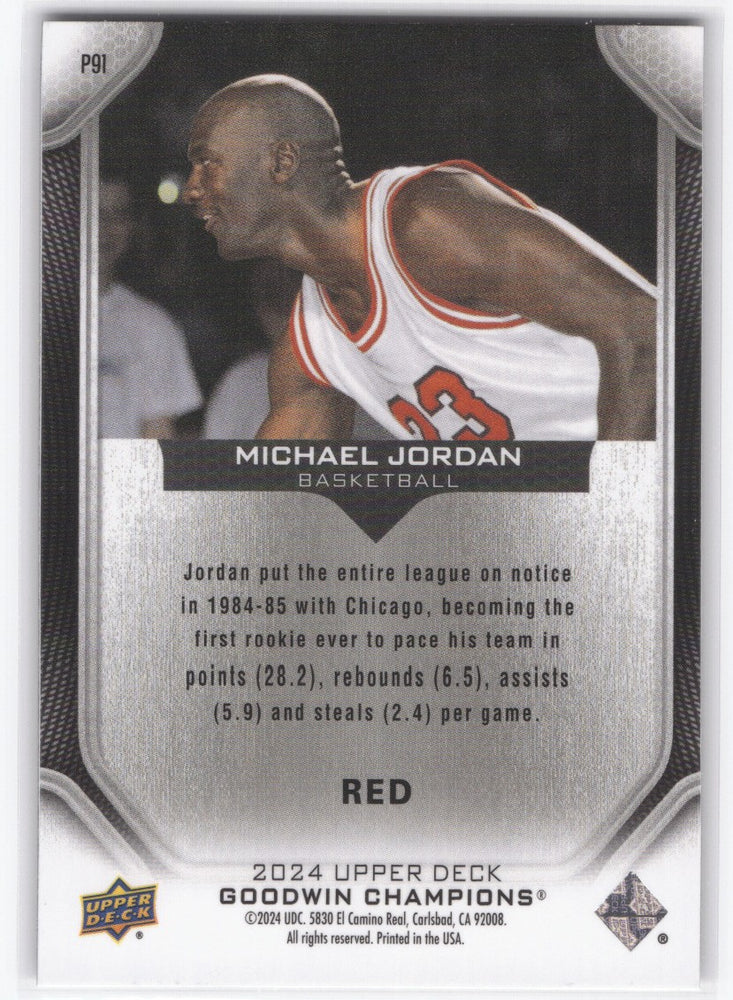 2024 Upper Deck Goodwin Champions Red P91 Michael Jordan