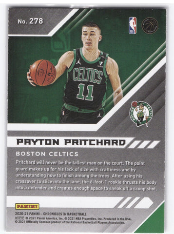 2020-21 Panini Chronicles Xr Pink Xr #278 Rookie Rc Payton Pritchard
