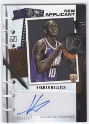 2025 Topps New Applicant Na-Km Rookie Rc Auto Kahman Maluach