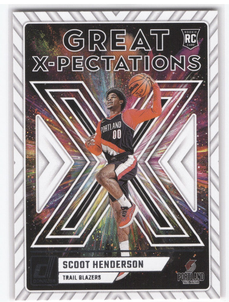 2023-24 Panini Donruss Great X-Pectations #8 Rookie Rc Scoot Henderson
