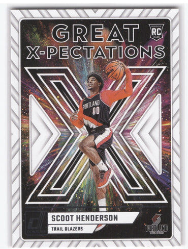 2023-24 Panini Donruss Great X-Pectations #8 Rookie Rc Scoot Henderson