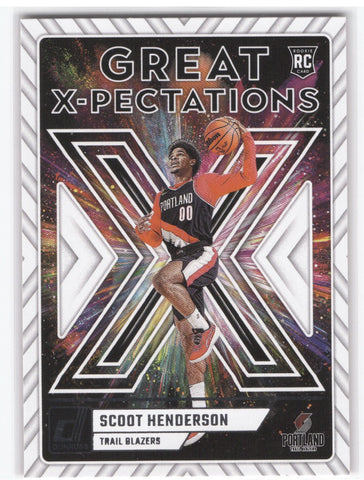 2023-24 Panini Donruss Great X-Pectations #8 Rookie Rc Scoot Henderson
