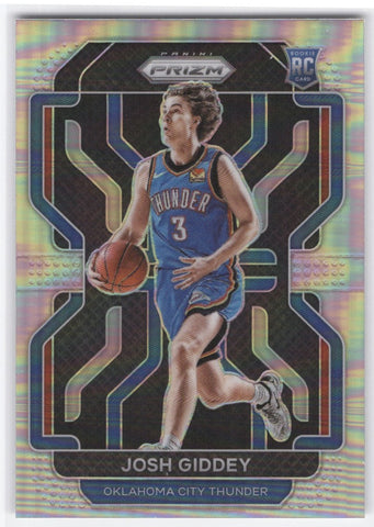 2021-22 Panini Prizm Rc #301 Rookie Rc Josh Giddey