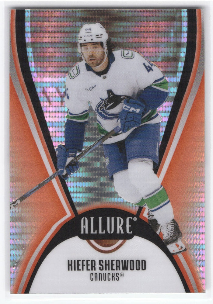 2025-26 Upper Deck Allure Orange Slice #54 Kiefer Sherwood