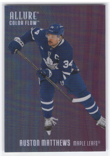 2025-26 Upper Deck Allure Blue Purple Cf-26 Auston Matthews